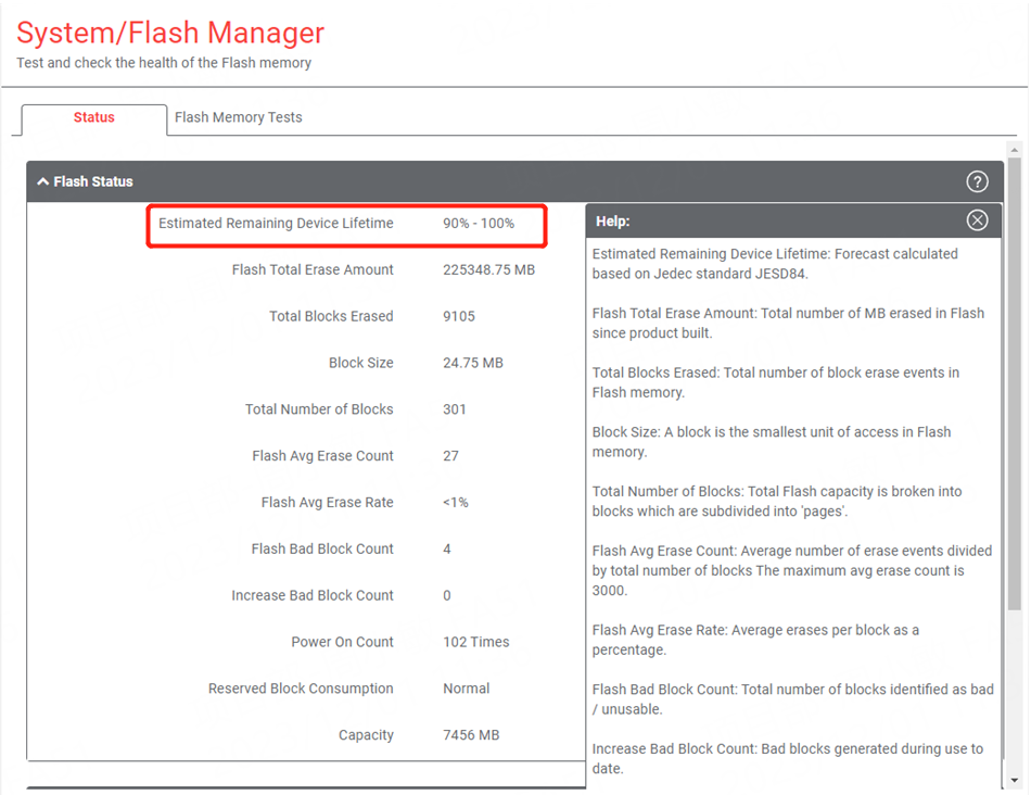 Flash Manager Figure 2.2